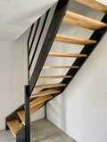 Escalier quart tournant